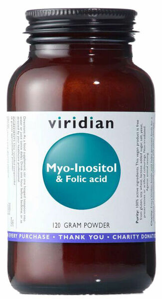 Viridian Myo-Inositol s kyselinou listovou 120g porovnat ceny
