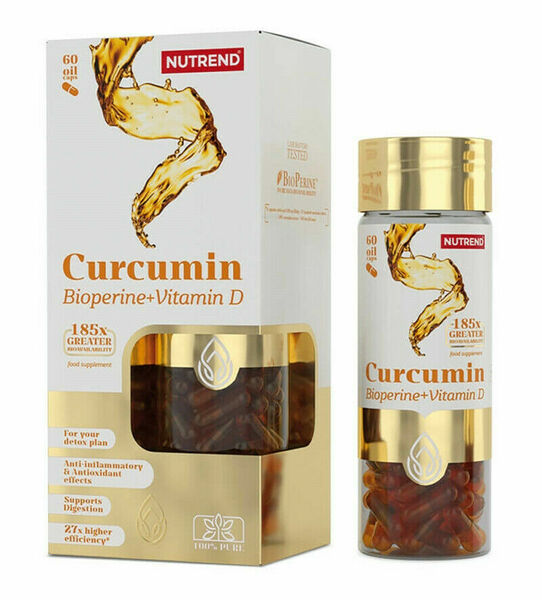 Nutrend Curcumin + Bioperine + Vitamin D 60kapslí porovnat ceny