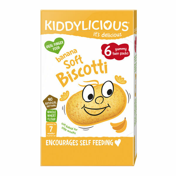 Kiddylicious Sušenky měkké banánové 120g porovnat ceny