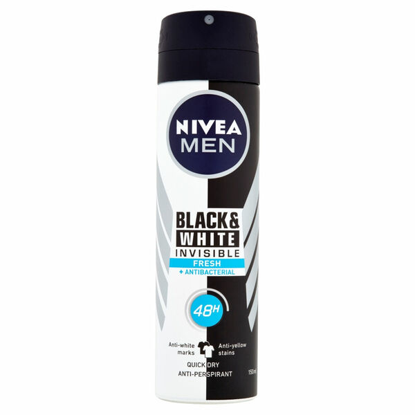 NIVEA Men Black & White Invisible Fresh Sprej antiperspirant 150 ml porovnat ceny