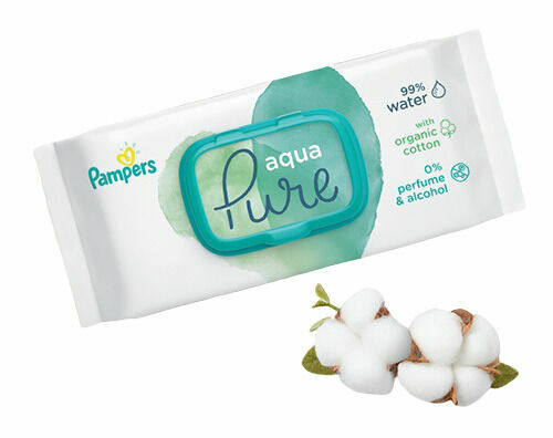 Pampers ubrousky Aqua Pure 2x48ks porovnat ceny