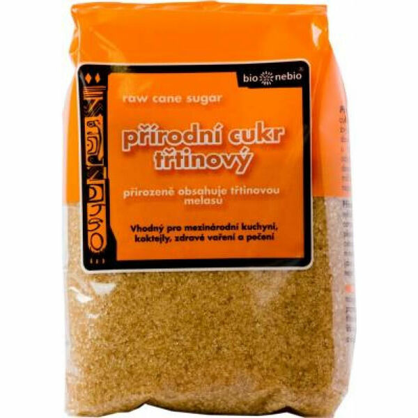 BIO NEBIO Surový přírodní třtinový cukr 1 kg porovnat ceny