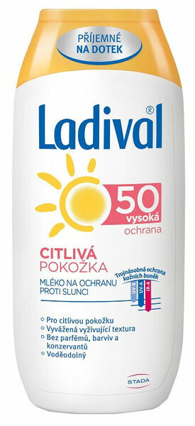 LADIVAL Mléko pro citlivou pokožku SPF50 200ml porovnat ceny