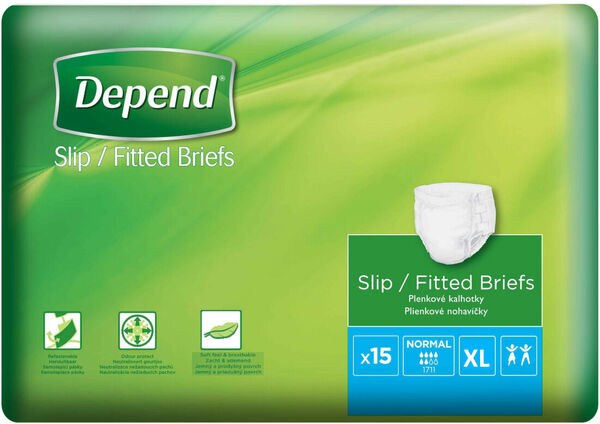 DEPEND plenkové kalhotky Slip Normal XL 15ks porovnat ceny