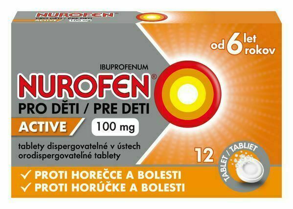 Nurofen pro děti Active 100mg 12 tablet porovnat ceny