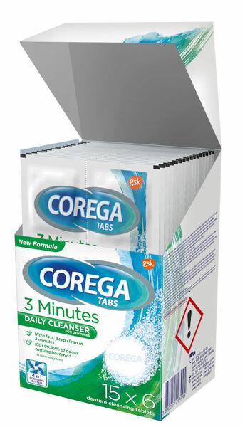 Corega Tabs 3 Minutes Daily cleanser 6ks porovnat ceny