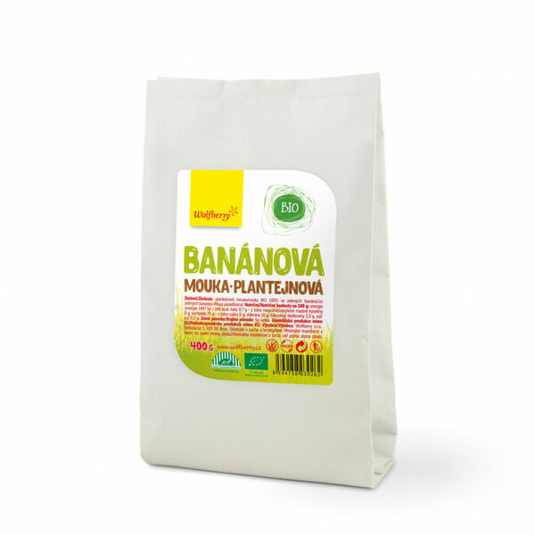 Wolfberry Banánová mouka BIO 400g porovnat ceny