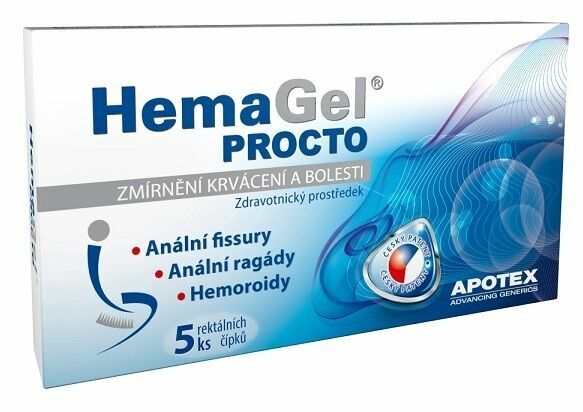 HemaGel PROCTO čípky 5ks porovnat ceny