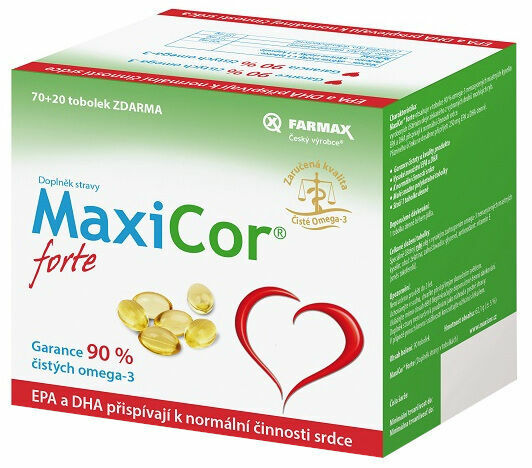 Farmax  MaxiCor forte 70+20 tobolek ZDARMA porovnat ceny