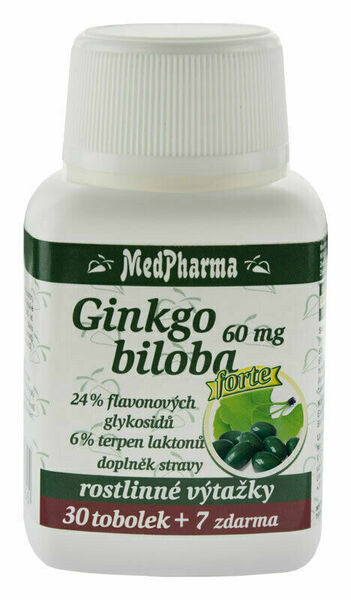 MedPharma Ginkgo biloba 60mg Forte 37 tobolek porovnat ceny