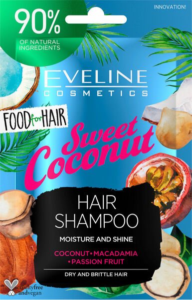 Eveline Cosmetics  Eveline FOOD FOR HAIR – Šampon na vlasy Coconut 20ml porovnat ceny