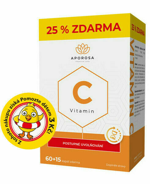 APOROSA prémiový Vitamin C 700mg s postupným uvolňováním 75 kapslí porovnat ceny