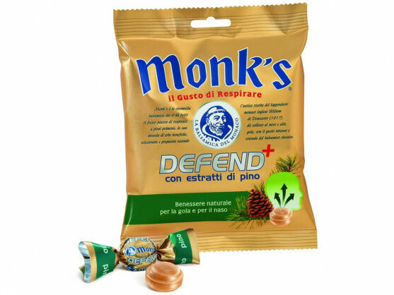 MONK´S  MONK'S Funkční bonbóny balzamikové s výtažkem éterických olejů borovice 46g porovnat ceny