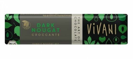 Čokoládová tyčinka nugátová tmavá VIVANI 35g - BIO porovnat ceny