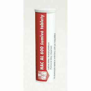 NAC AL 600 ŠUMIVÉ TABLETY 600MG šumivá tableta 20 (2X10) porovnat ceny