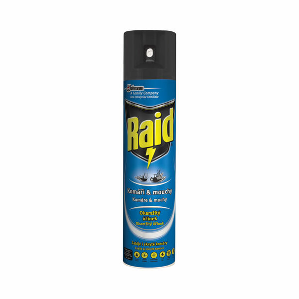Raid Sprej proti létajícímu hmyzu, proti komárům a mouchám 400ml porovnat ceny