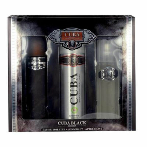 Cuba Black Toaletní voda 100ml Edt 100ml + 100ml voda po holení + 200ml deodorant porovnat ceny