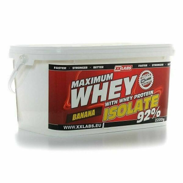 XXLABS Maximum Whey Protein Isolate banánový 2200 g porovnat ceny