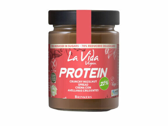 La Vida Vegan Protein Crunchy Hazelnut, protein pomazánka s lískovými oříšky, 270g porovnat ceny