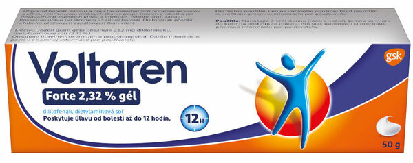 Voltaren Forte 2.32% gel účinek 12 hodin 50g porovnat ceny