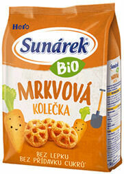 Sunárek Bio křupky mrkvová kolečka 50g porovnat ceny
