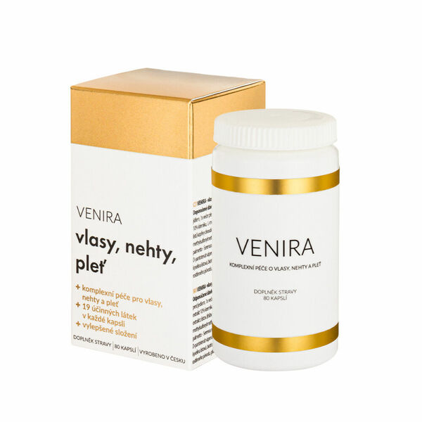 VENIRA Péče o vlasy nehty a pleť 40 denní kúra 80 kapslí porovnat ceny