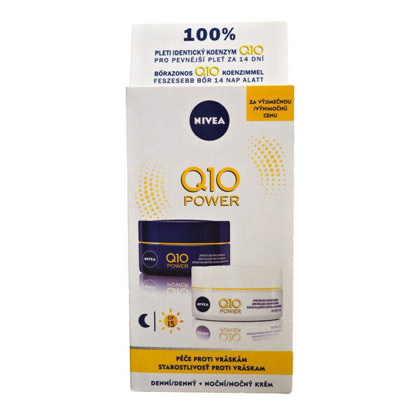 NIVEA Q10 Power Duopack Denní a noční krém proti vráskám 2x 20 ml porovnat ceny
