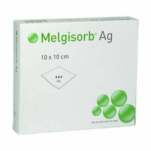 Melgisorb Ag 10x10cm alginátové krytí se stříbrem 10ks porovnat ceny
