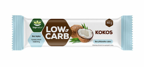 TopNatur Tyčinka Low carb kokos natural 40g porovnat ceny
