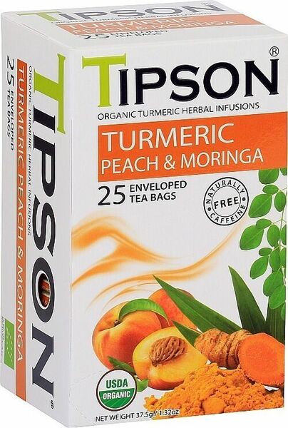 TIPSON BIO Turmeric & Peach Moringa 25x1,5g porovnat ceny