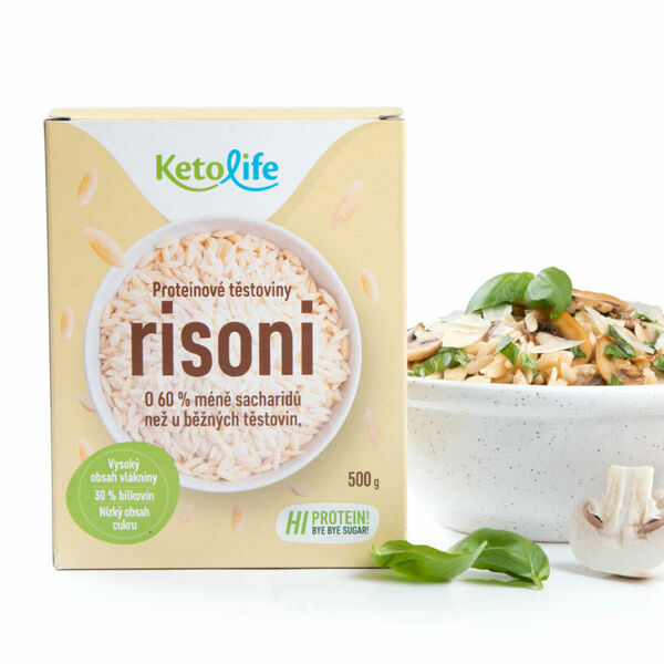 KETOLIFE  Proteinové těstoviny risoni 500 g porovnat ceny