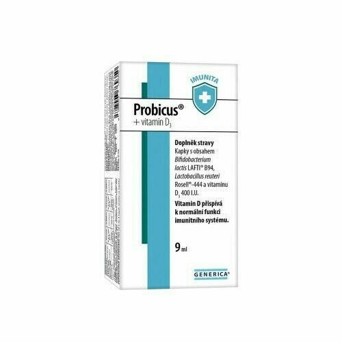 Probicus + vitamin D3 9 ml Generica porovnat ceny