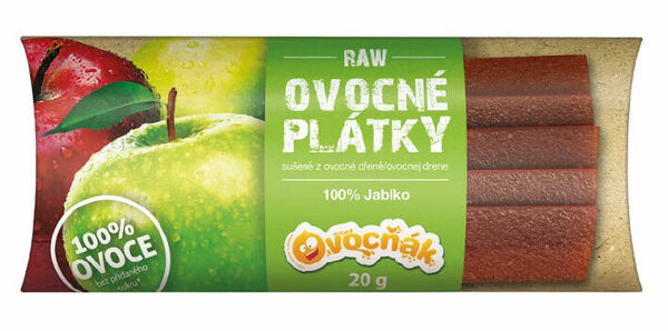 OVOCŇÁK plátky 100% Jablko 20g porovnat ceny