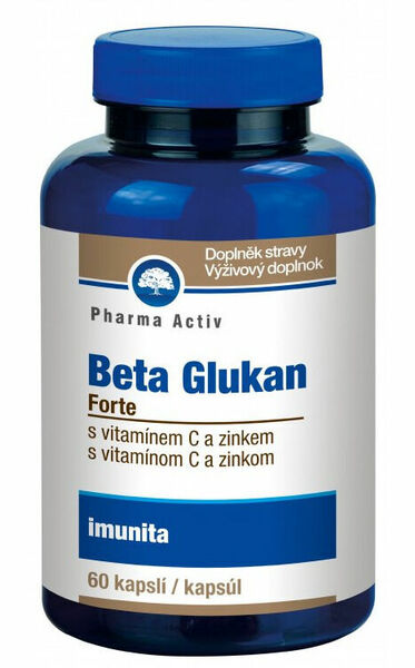 Pharma Activ Beta Glukan Forte vitamín C a zinek 60 kapslí porovnání ceny
