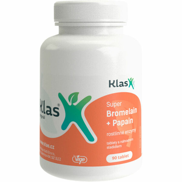 KLAS CZ Super Bromelain + Papain 90 tablet porovnat ceny