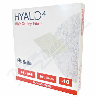 HYALO4 HIGH GELLING FIBRE 10 X 10 CM VYSOCE ABSORPČNÍ A GELUJÍCÍ KRYTÍ K PODPOŘE HOJENÍ porovnat ceny
