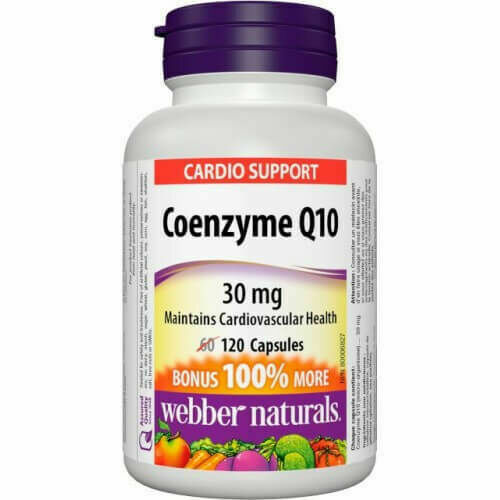 Webber Naturals Koenzym Q10 30mg 120 kapslí porovnat ceny