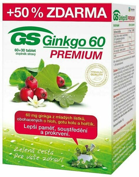 GS Ginkgo 60 Premium 60+30 tablet porovnat ceny