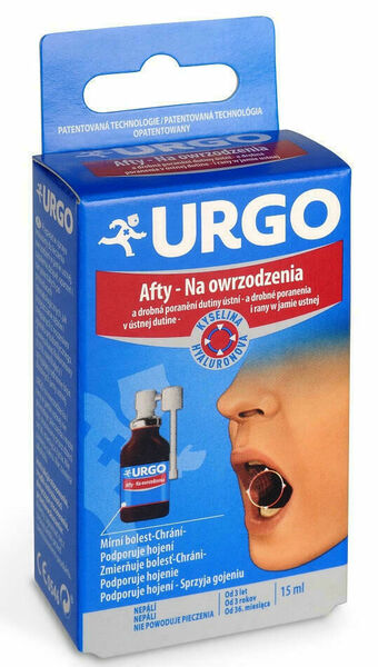 URGO Afty a drobná poranění dutiny ústní sprej 15ml porovnat ceny