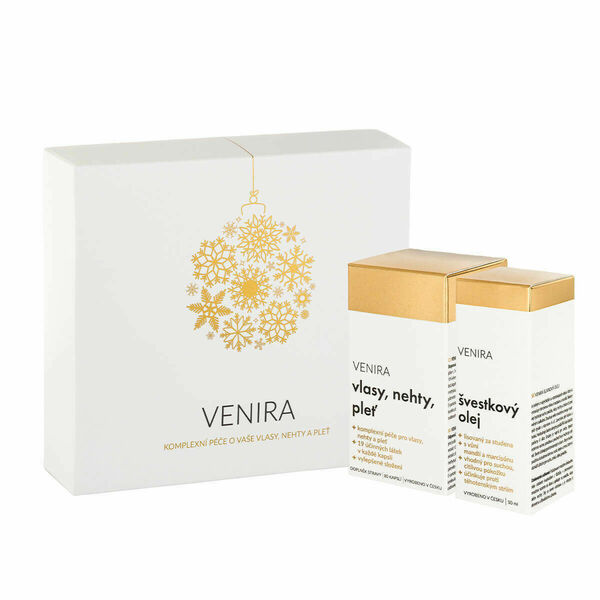 VENIRA dárkový set - 40 denní kúra 80 kapslí a švestkový olej 50ml porovnat ceny