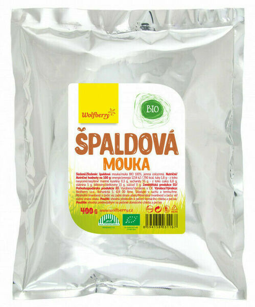 Wolfberry Špaldová mouka BIO 400g porovnat ceny