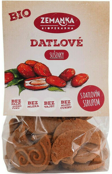 Biopekárna Zemanka Sušenky datlové s citronovým olejem BIO 100g porovnat ceny