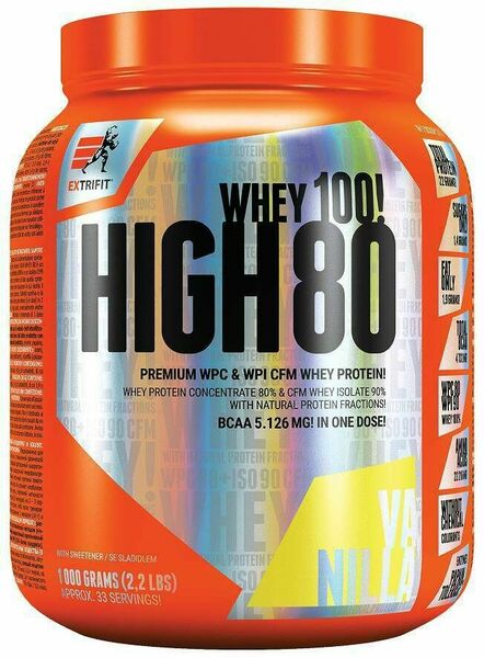 Extrifit High Whey 80 1000g vanilka porovnat ceny