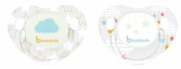 Badabulle dudlík LUMI ERGO White Stars 12-36m 2ks porovnat ceny