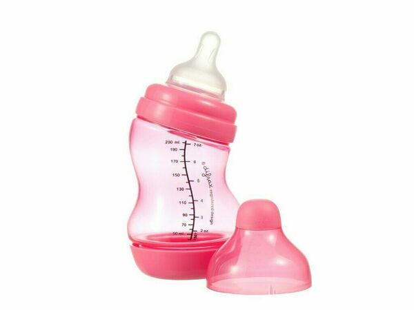 Difrax Kojenecká S-lahvička, široká, Antikolik, růžová 200ml porovnat ceny