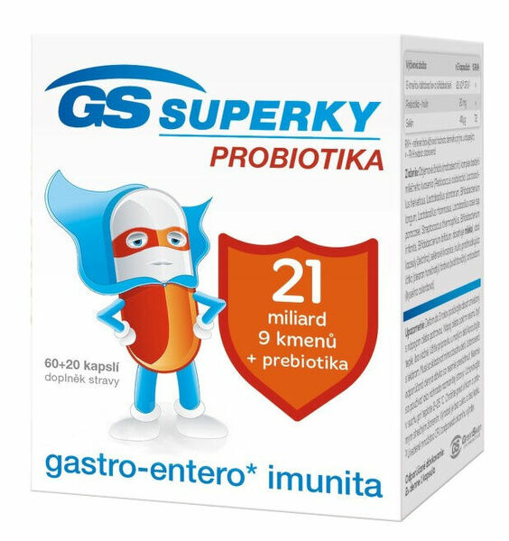 GS Superky probiotika 60+20 kapslí porovnat ceny