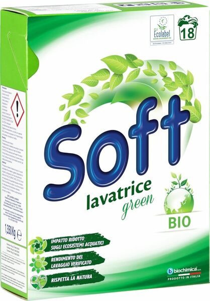 Soft BIO prací přášek, Zelený, (18 pracích dávek) 1,35 kg porovnat ceny