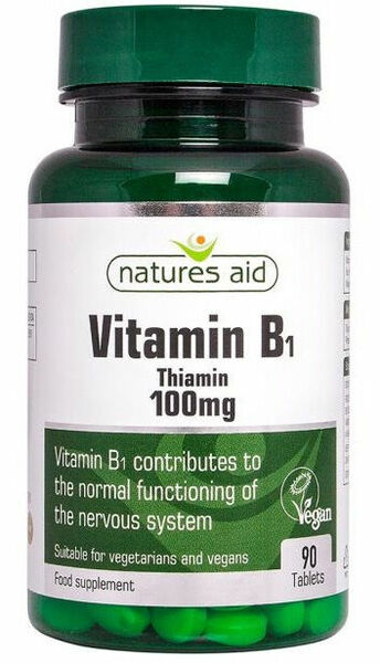 Natures aid  Vitamín B1 (Thiamin) 100mg 90 tablet porovnat ceny