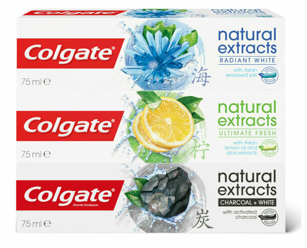 Colgate Natural Extracts Mix Trio zubní pasta 3 x 75 ml porovnat ceny