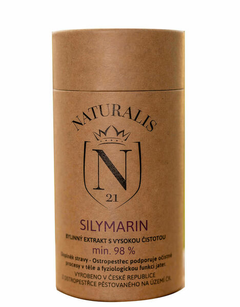 Naturalis 21 Ostropestřec - Silymarin, bylinný extrakt s čistotou min. 98 % 60 kapsulí porovnat ceny